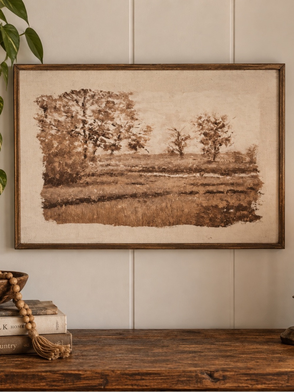Hobby Lobby Sepia Brown Tree Landscape Wall Art